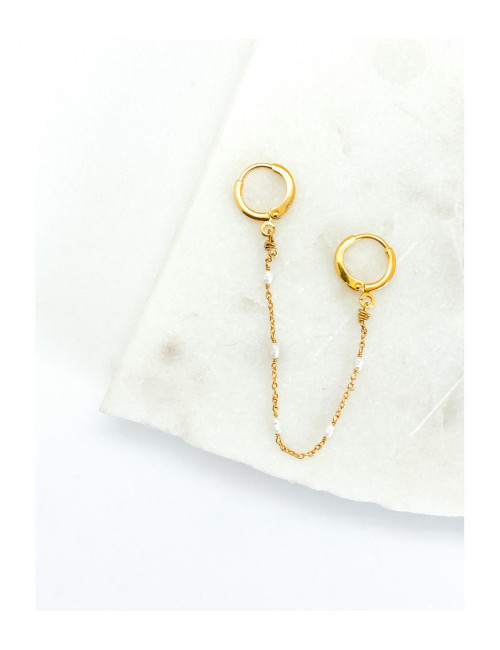 Rive Single Oorbel Goud | parel