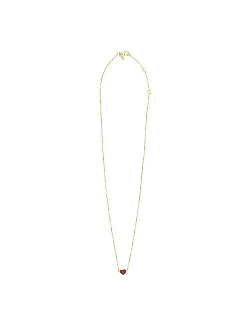 Gouden halsketting | little big love/burgundy