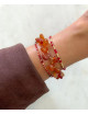 Armband Halo Goud | rood