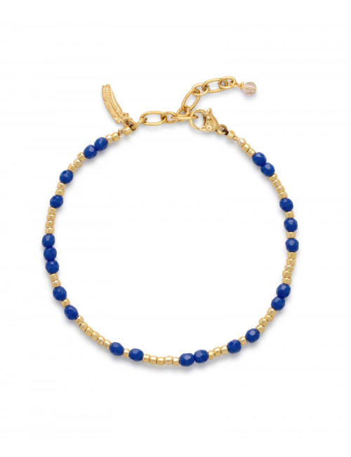Armband Halo Goud | blauw