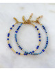 Armband Halo Goud | blauw