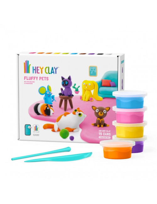 Hey Clay Fluffy Pets | 15 potjes