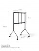 TV Stand Moon Rollin' Tall | pearl