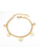 Bedelarmband Smileys & Diamanten | goud