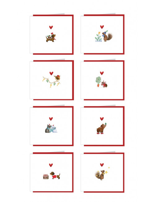 Box Kerstkaarten (set van 8) | 8 designs