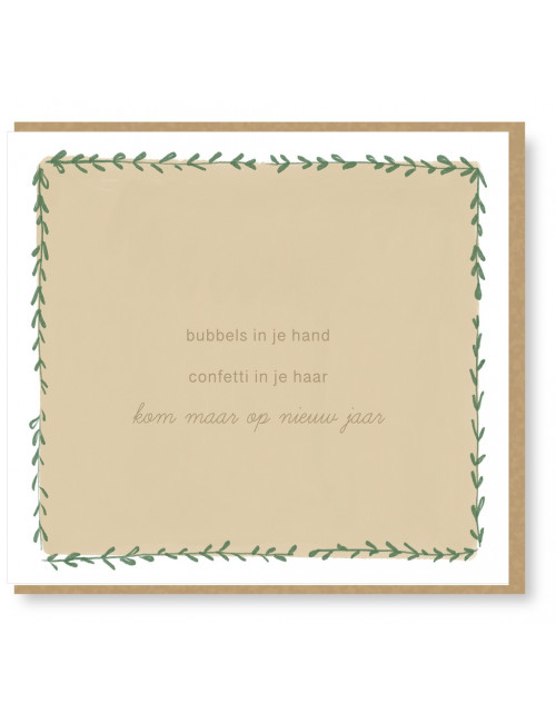 Wenskaart | bubbels in je hand