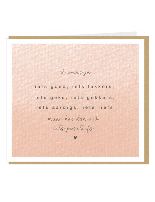 Wenskaart | Ik wens je iets goed..