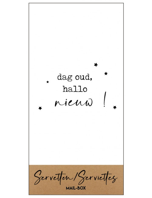 Servetten | Dag oud, Hallo nieuw !