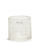 Theelichthouder V.Cylinder 9 x 10cm | clear bubbles
