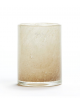 Theelichthouder V.Cylinder H13 x 10cm | beige bubbles