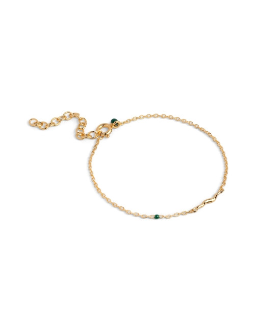 Armband Goud Etta | petrol green