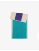 Badhanddoek 50x100cm | turquoise/purple