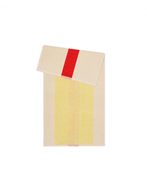 Badhanddoek 50x100cm | red/yellow