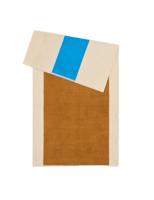 Badhanddoek 70x140cm | aqua/toffee