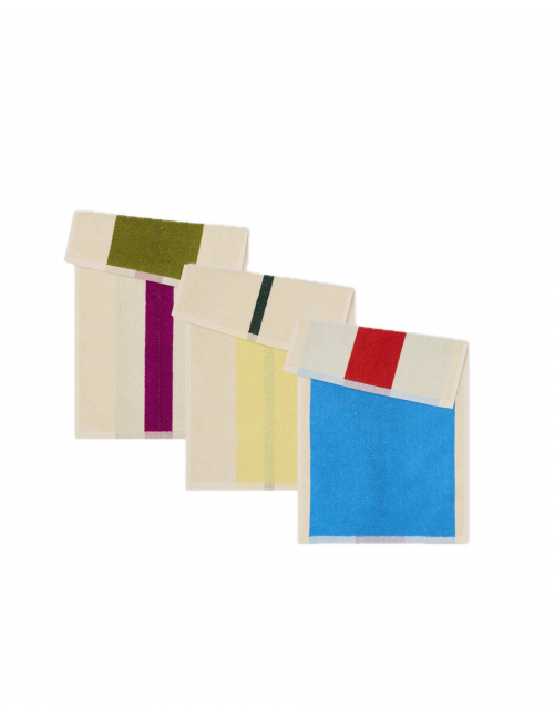 Gastendoekjes 30x50cm (set van 3) | aqua/fuchsia/yellow