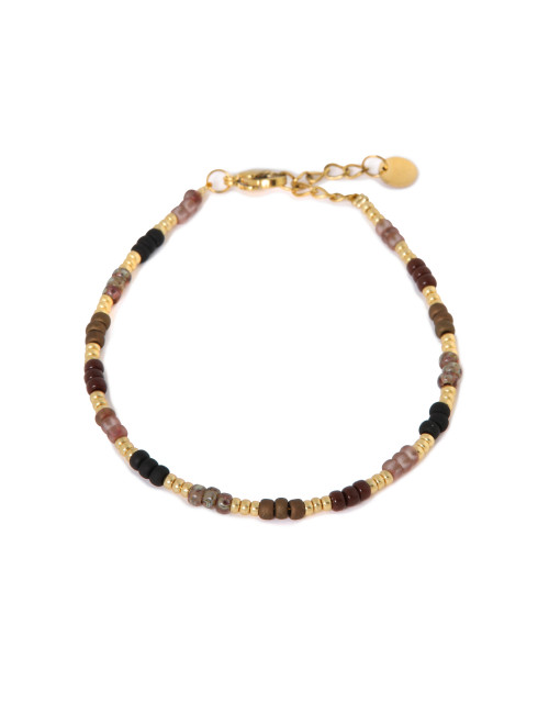 Mocha Rainbow Armband | goud