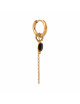 Chain Noir Hoop Oorbel | goud