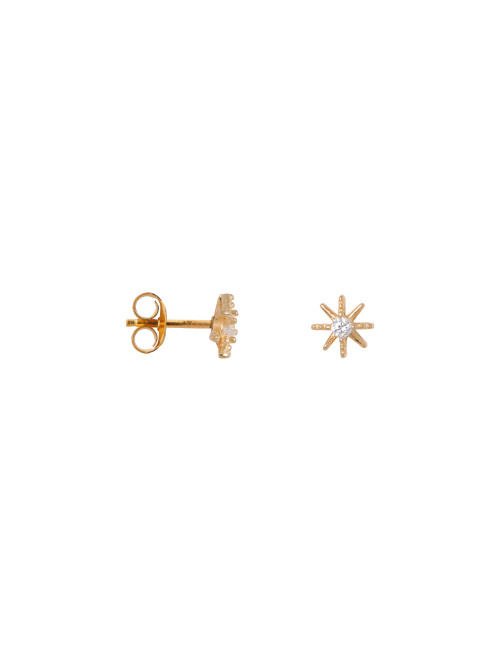 Sparkle Stud Oorbel | goud