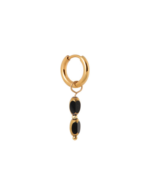Noir Glow Hoop Oorbel | goud