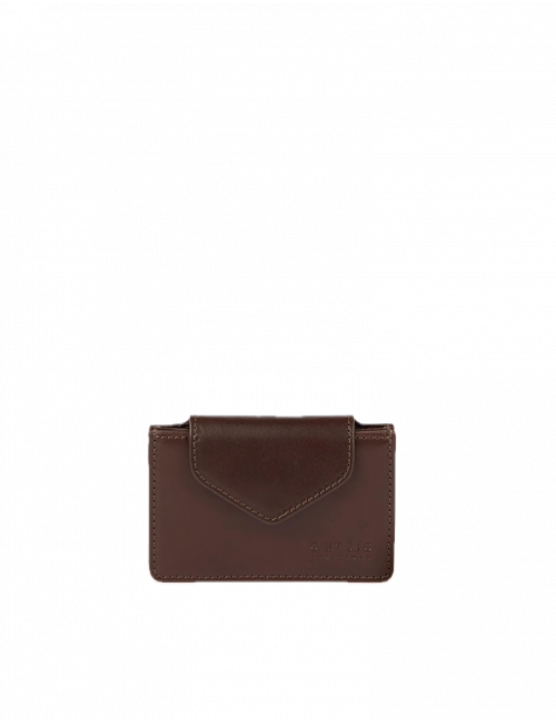 Harmonica Portemonnee | chocolate/klassiek leder