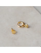Smiley Small Hoop Oorbellen | goud