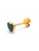 Oorbel Love U | goud/north sea green