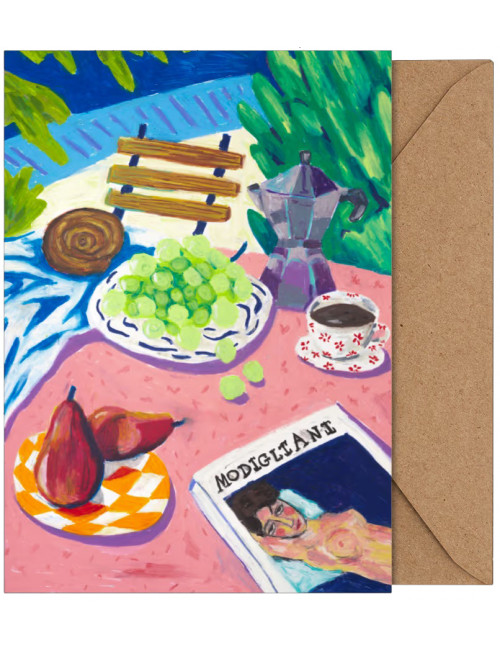 Art Card A5 | modigliani in the garden