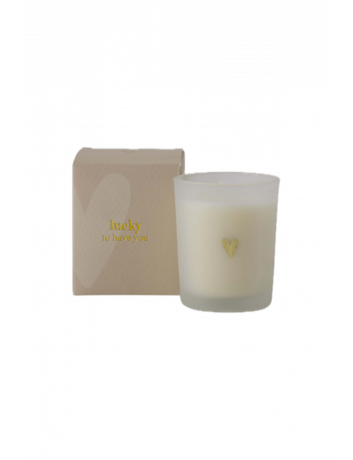 Geurkaars In Glas | lucky to have you