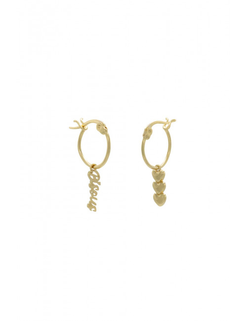 Oorbellen Bisous Hoops | goud