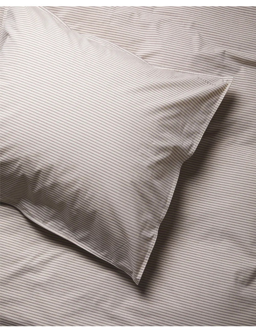 Kussensloop 65x65 | brown ecru/stripe