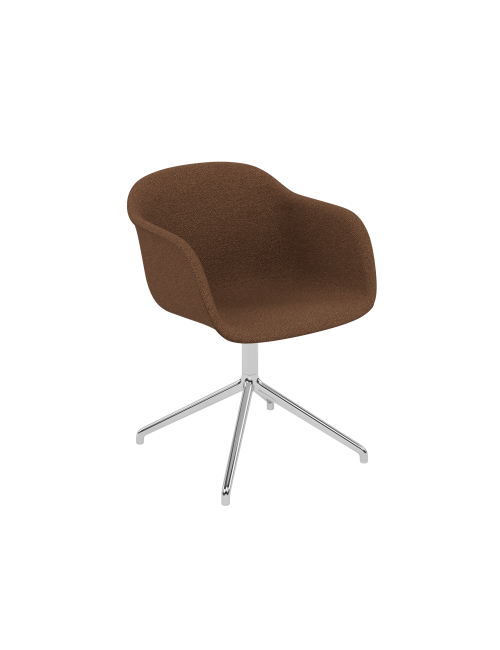 Gestoffeerde Stoel Fiber Armchair Swivel Base | heart 4/aluminium