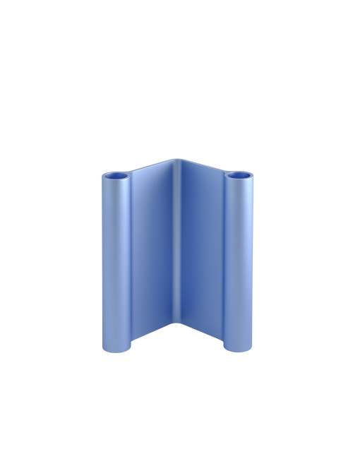 Pair Kandelaar H18 cm | light blue