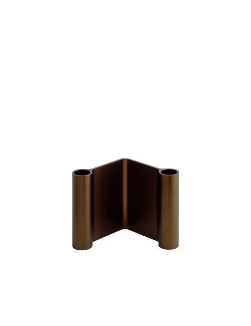 Pair Kandelaar H11 cm | brown