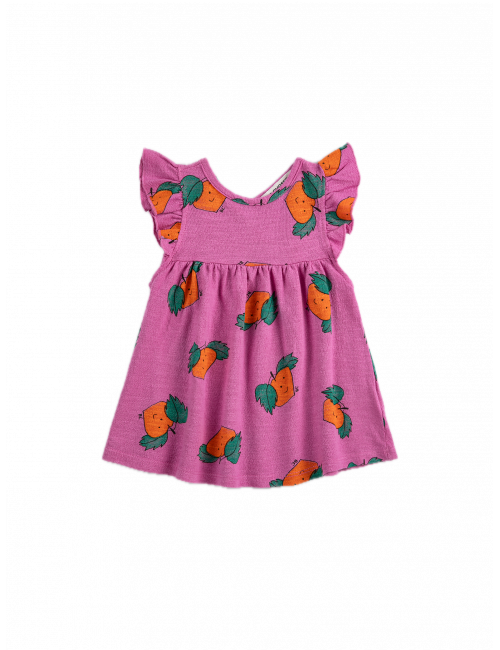 Kleedje Ruffled | tangerine all over