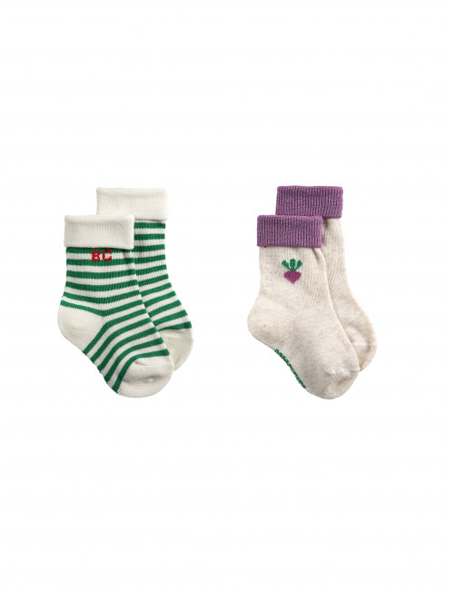 Baby Sokjes (2 paar) | pixel sugar beet