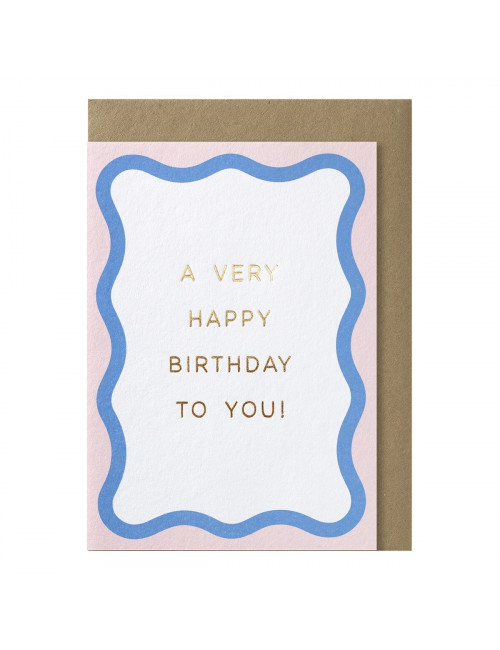 Wenskaart | a very happy birthday