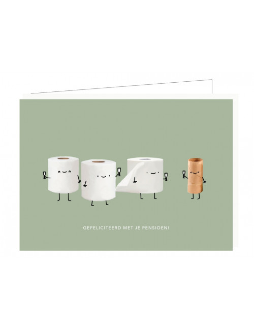 Wenskaart | gefeliciteerd met je pensioen