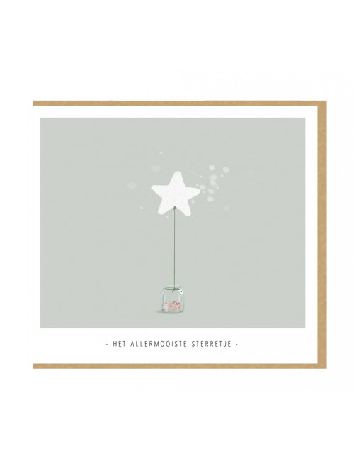 Wenskaart | het allermooiste sterretje