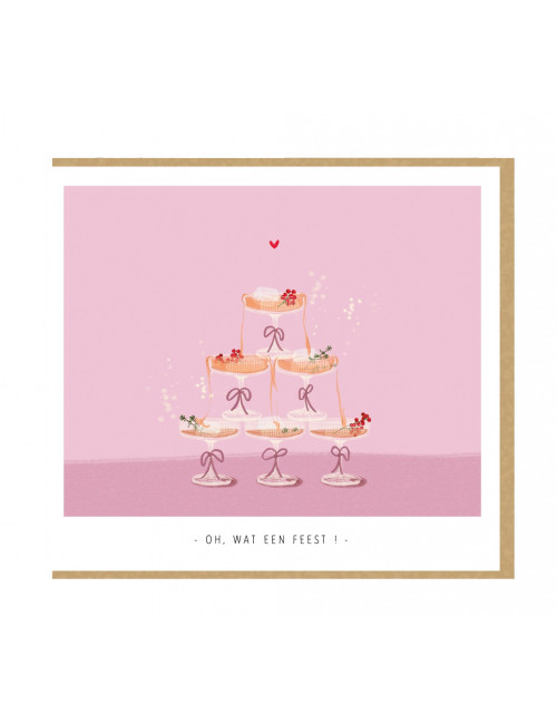 Wenskaart | oh, wat een feest