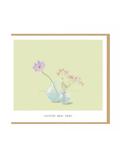 Wenskaart | duizendmaal dank