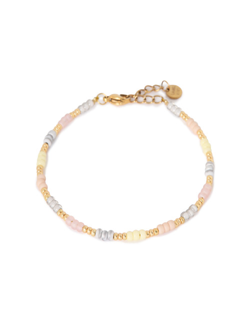 Soft Rainbow Armband | goud