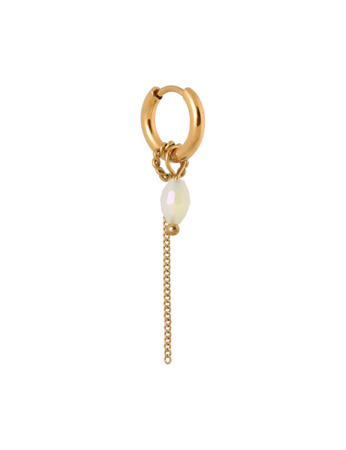 Chain Water Drop Hoop Oorbel | goud