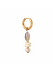 Natural Shell Hoop Oorbel | goud