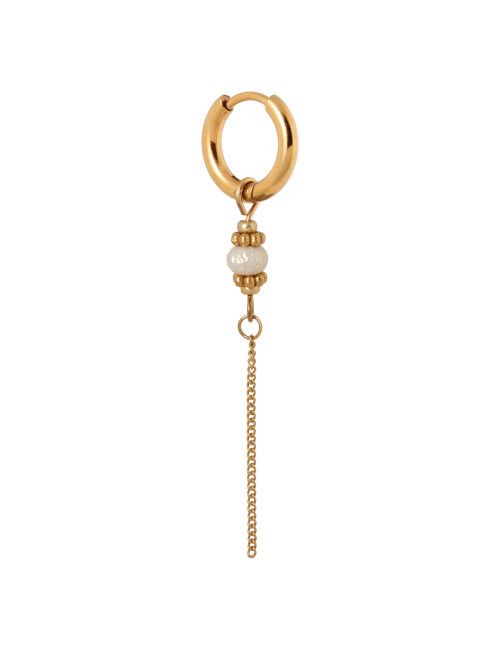 Cloudy Hoop Oorbel | goud