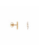 Shiny Wave Oorbel Stud | goud