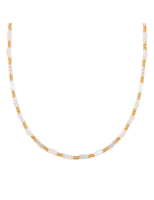 3.0 White Rainbow Ketting | goud