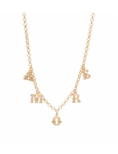 Amore Choker Halsketting | goud