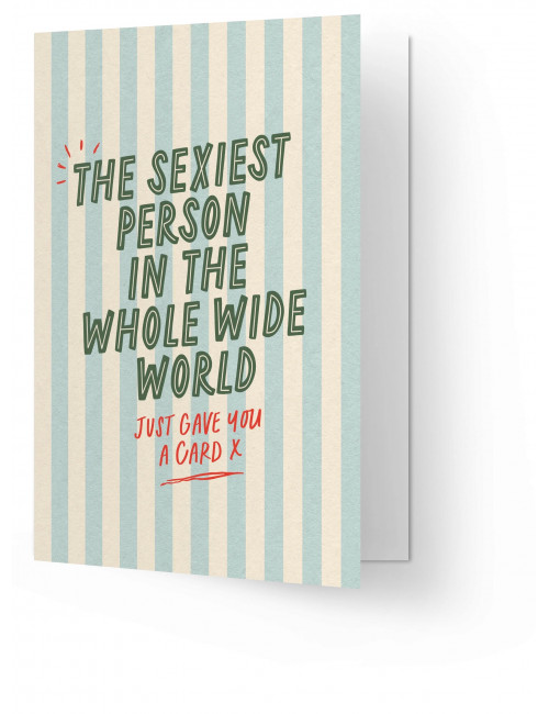 Wenskaart | sexiest person