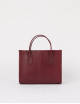 Handtas Jackie Midi | dark cherry/leather strap