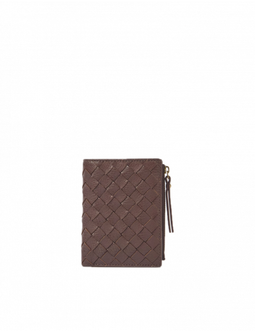 Jamie Portemonnee | geweven/chocolate